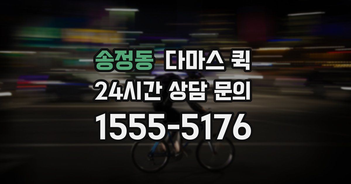 송정동 다마스 퀵