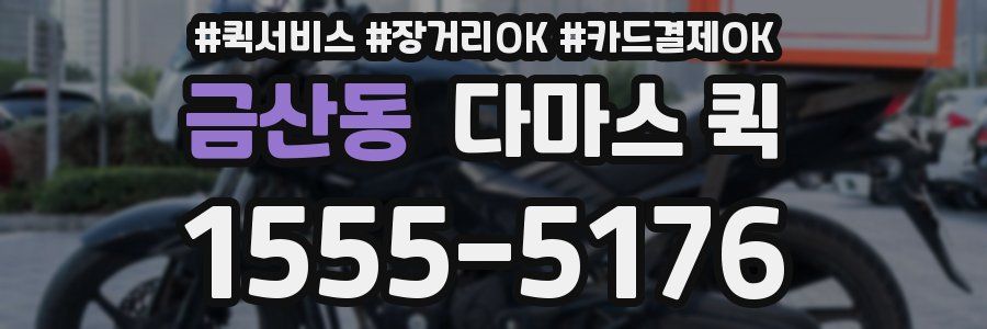 금산동 다마스 퀵