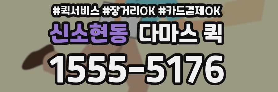 신소현동 다마스 퀵
