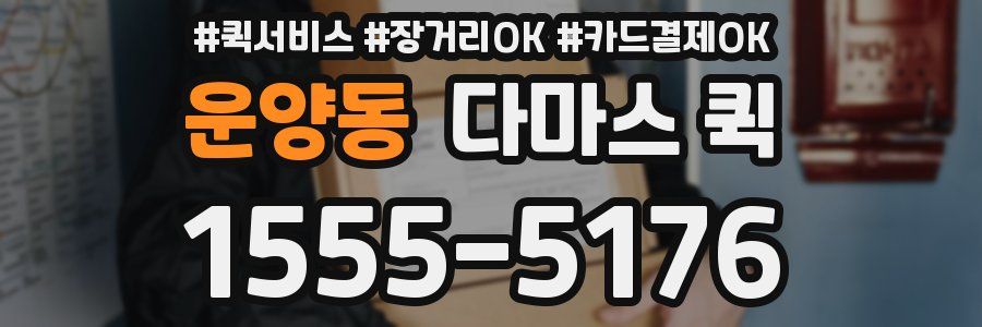 운양동 다마스 퀵