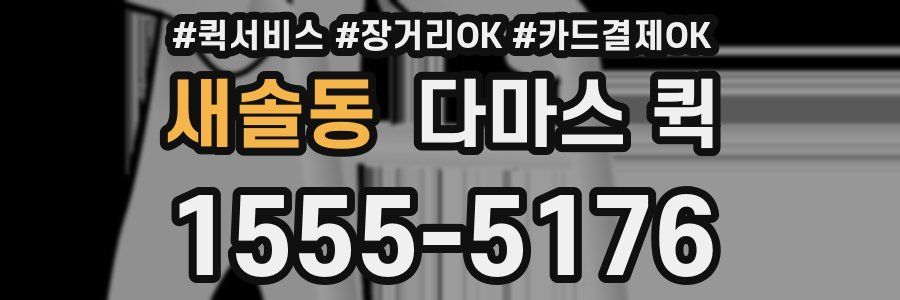 새솔동 다마스 퀵