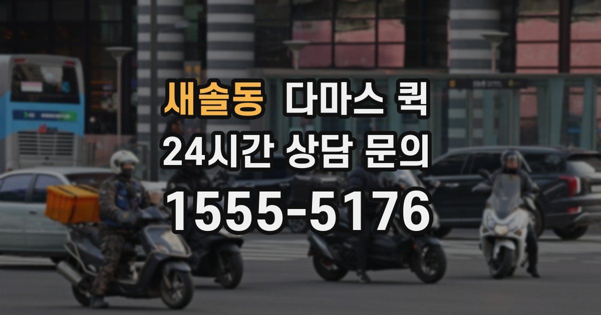 새솔동 다마스 퀵