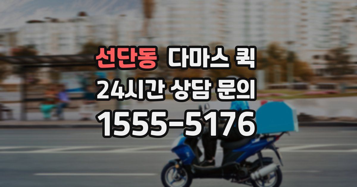 선단동 다마스 퀵