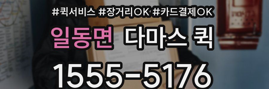 일동면 다마스 퀵
