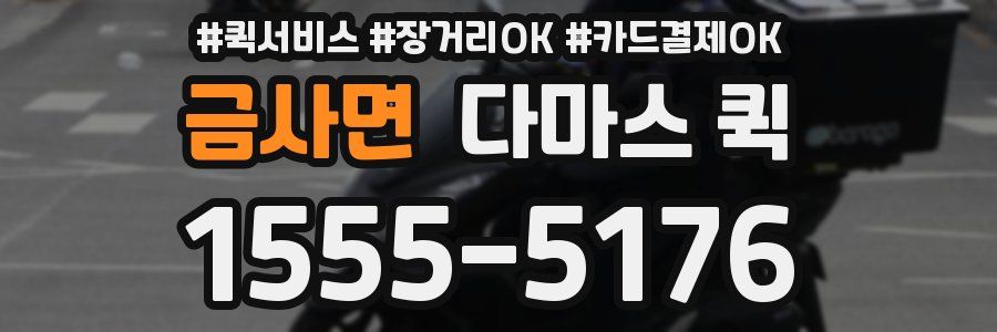 금사면 다마스 퀵