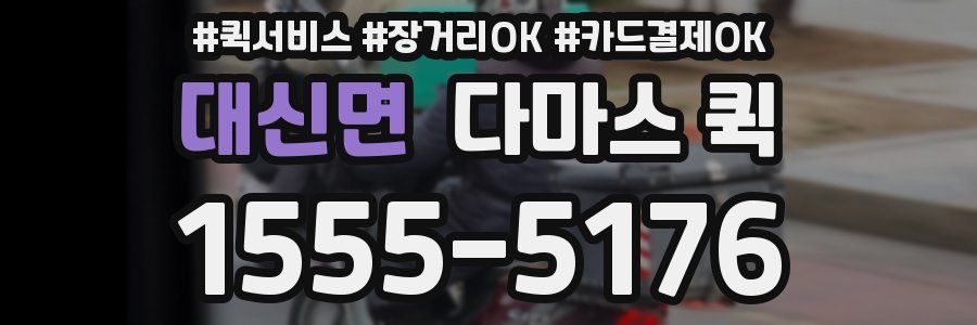 대신면 다마스 퀵