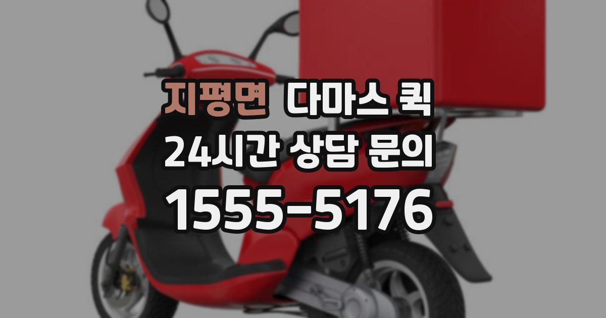 지평면 다마스 퀵