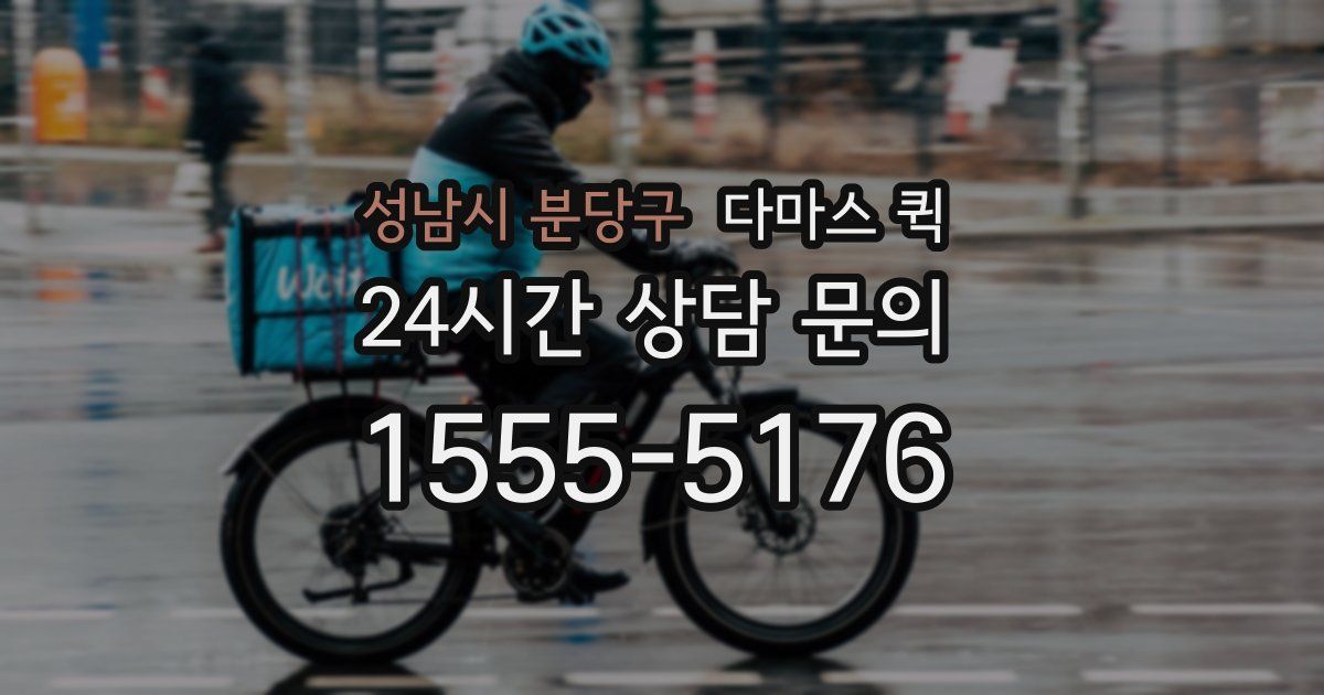 성남시 분당구 다마스 퀵