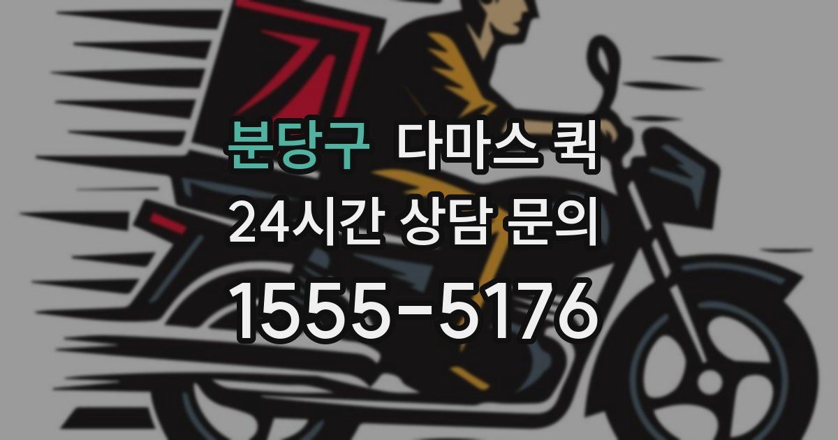 분당구 다마스 퀵