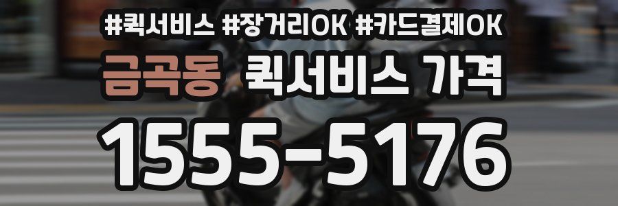 금곡동 퀵서비스 가격