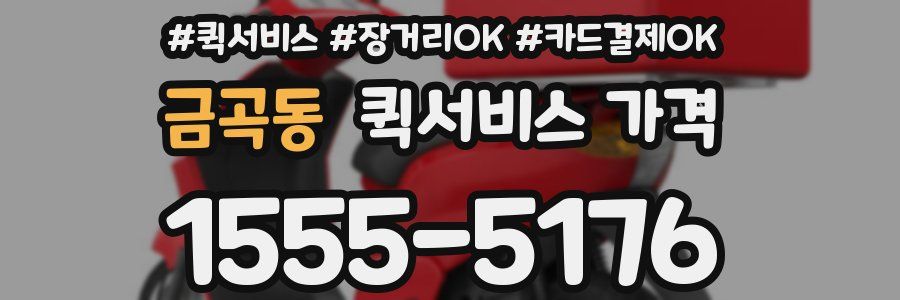 금곡동 퀵서비스 가격