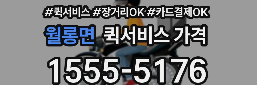 월롱면 퀵서비스 가격