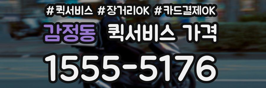 감정동 퀵서비스 가격