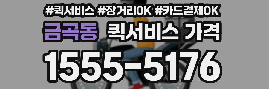 금곡동 퀵서비스 가격