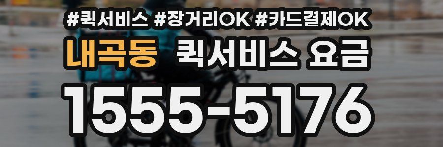 내곡동 퀵서비스 요금