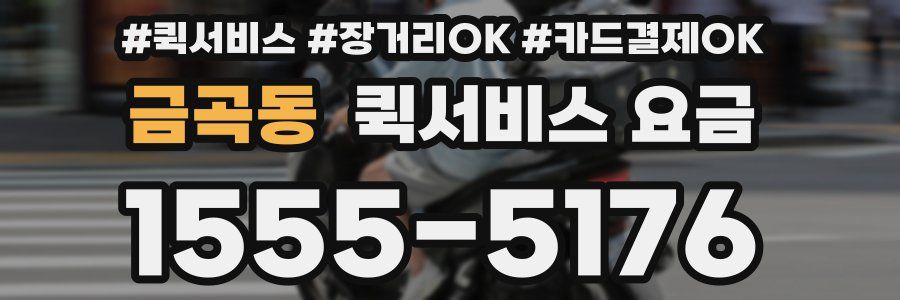 금곡동 퀵서비스 요금