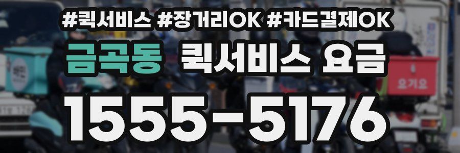 금곡동 퀵서비스 요금