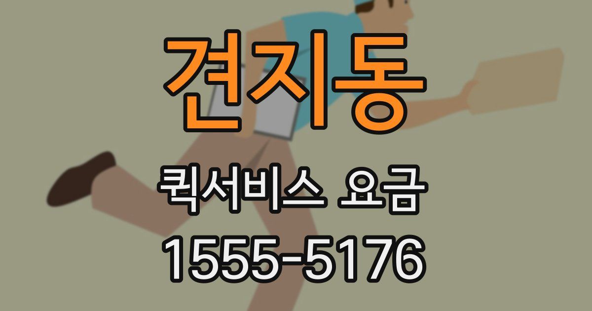 견지동 퀵서비스 요금