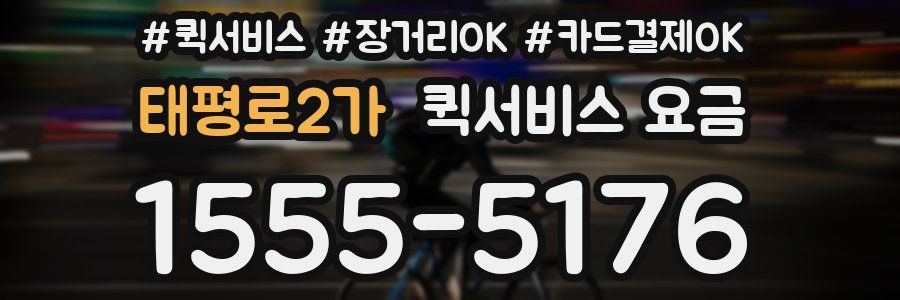 태평로2가 퀵서비스 요금