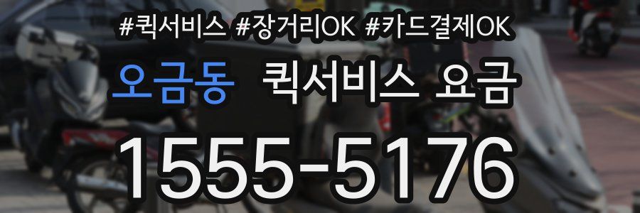 오금동 퀵서비스 요금