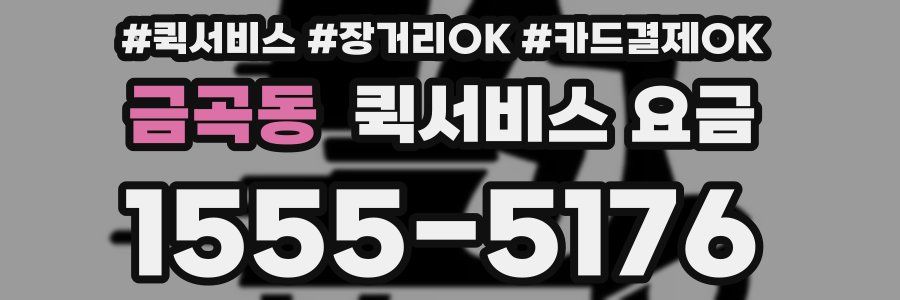 금곡동 퀵서비스 요금