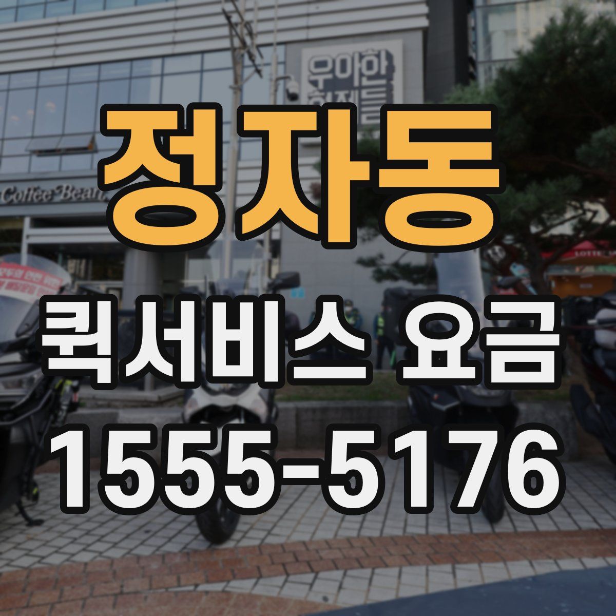 정자동 퀵서비스 요금