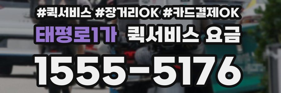 태평로1가 퀵서비스 요금