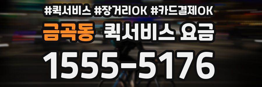 금곡동 퀵서비스 요금