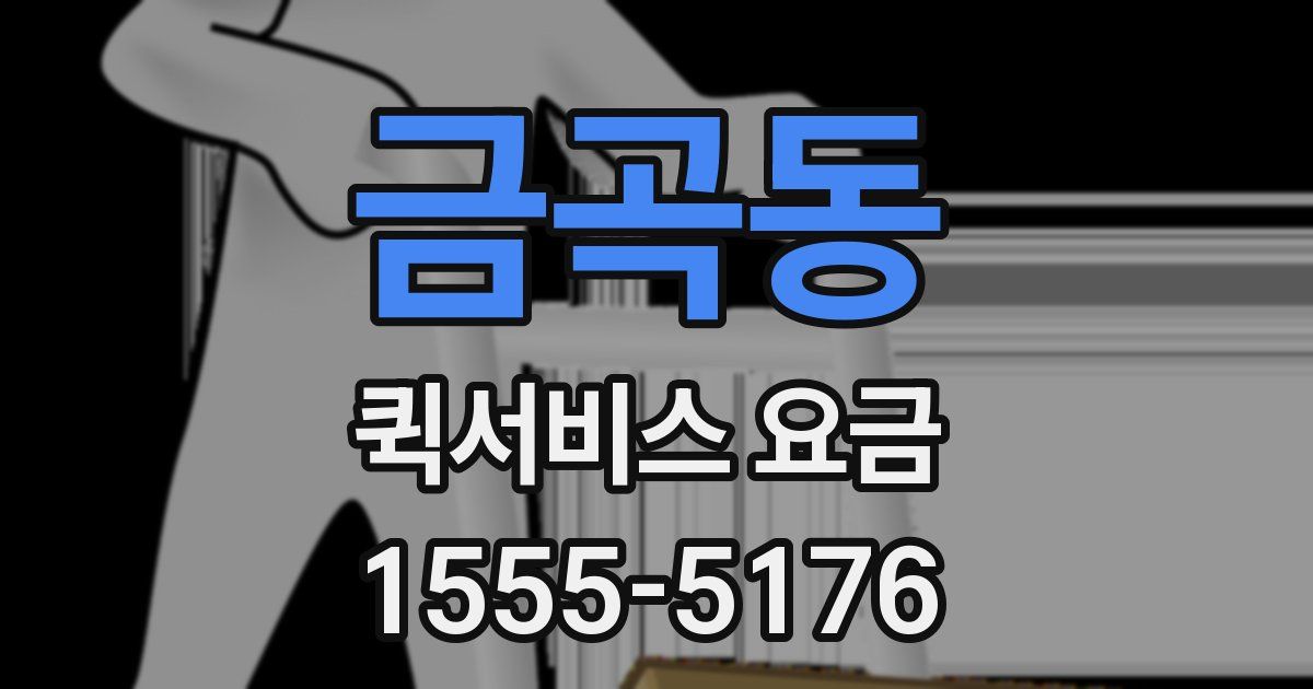 금곡동 퀵서비스 요금