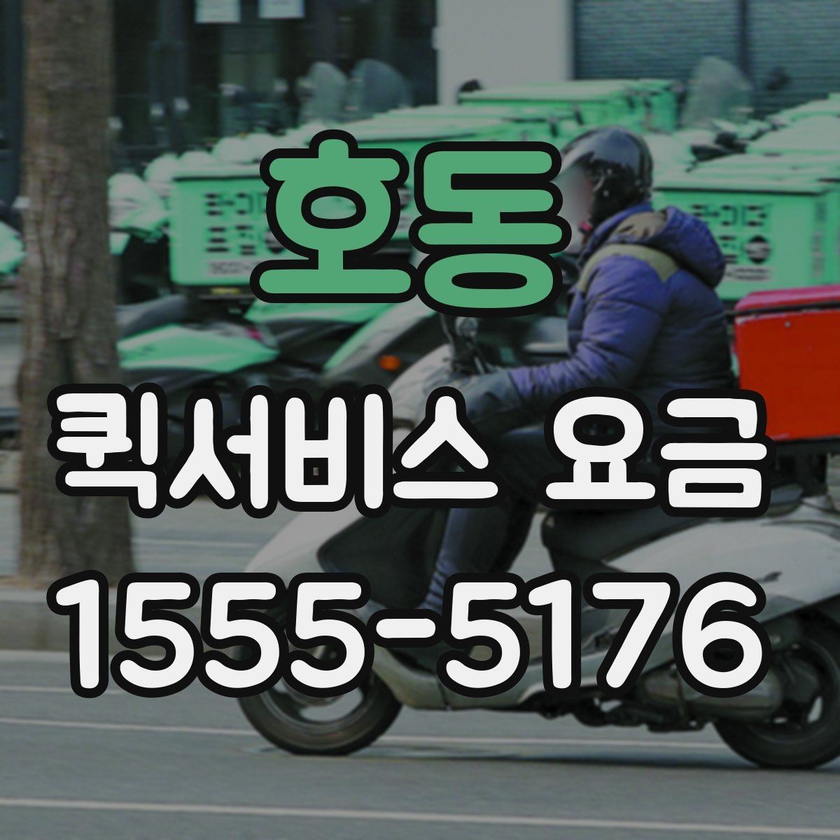호동 퀵서비스 요금 앱과 전화 접수의 차이