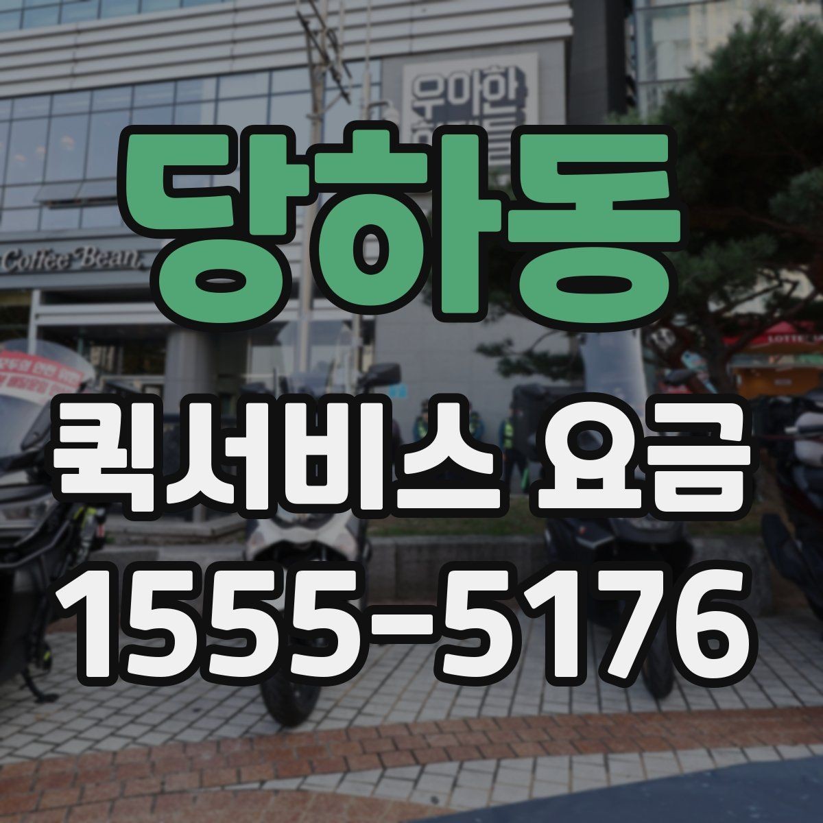 당하동 퀵서비스 요금 문의가 많은 이유와 체크포인트