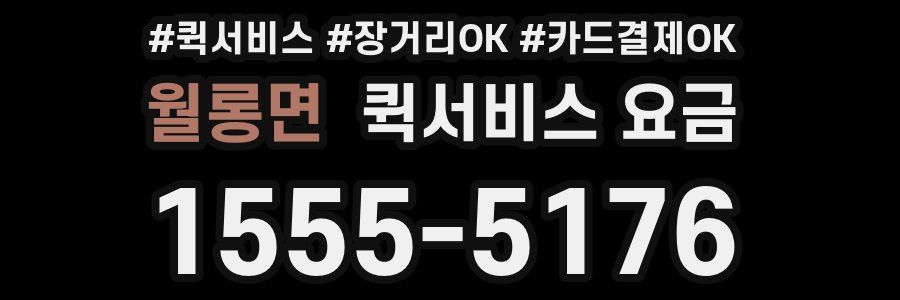 월롱면 퀵서비스 요금