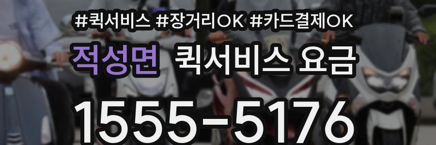 적성면 퀵서비스 요금