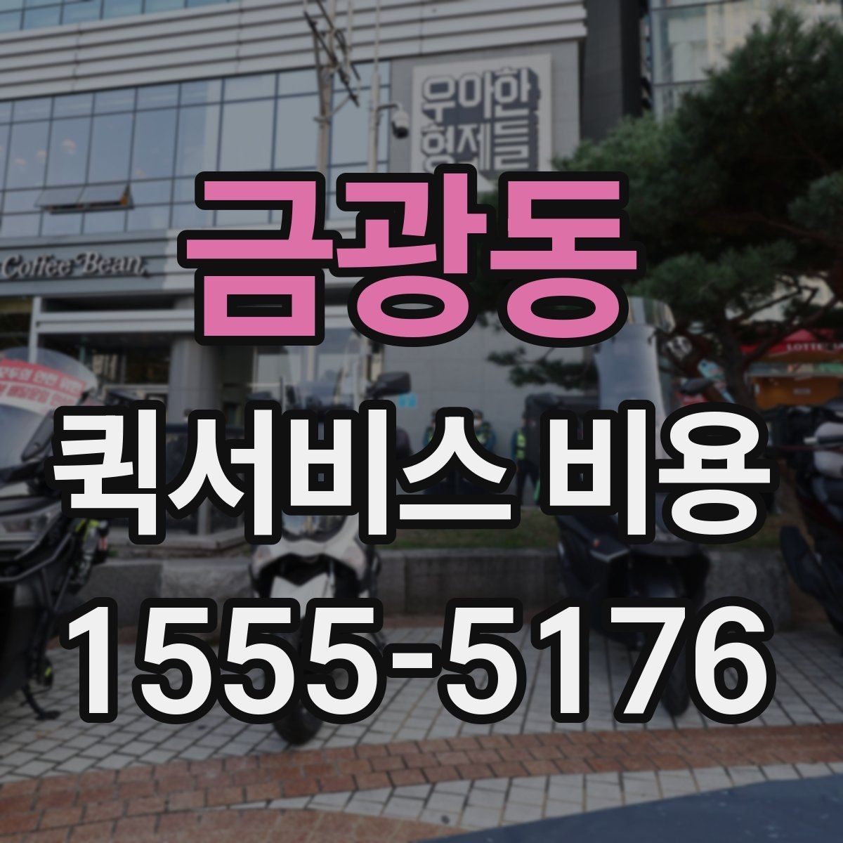 금광동 퀵서비스 비용 상담 전 질문해야 할 내용