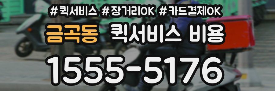 금곡동 퀵서비스 비용