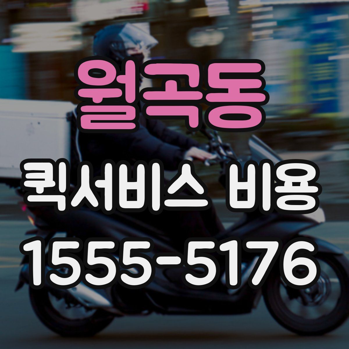 월곡동 퀵서비스 비용