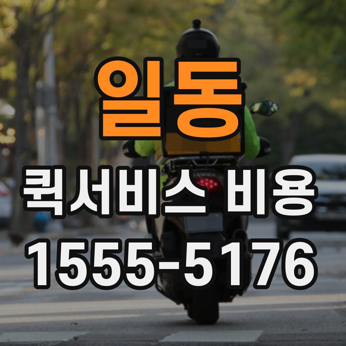 일동 퀵서비스 비용
