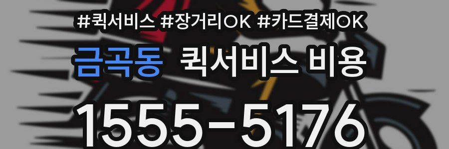 금곡동 퀵서비스 비용