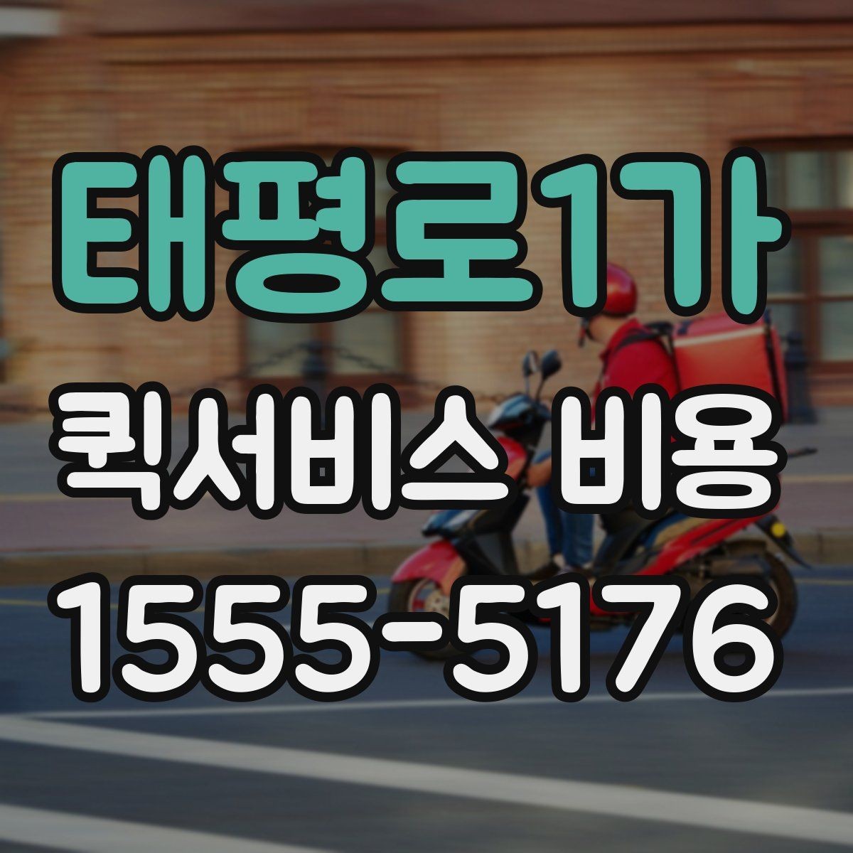 태평로1가 퀵서비스 비용 예산 잡을 때 참고할 부분