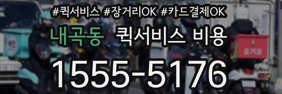 내곡동 퀵서비스 비용