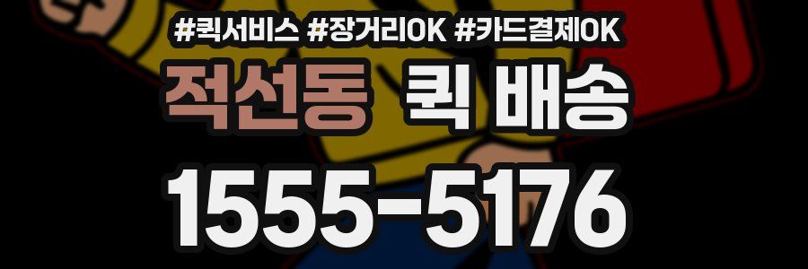 적선동 퀵 배송
