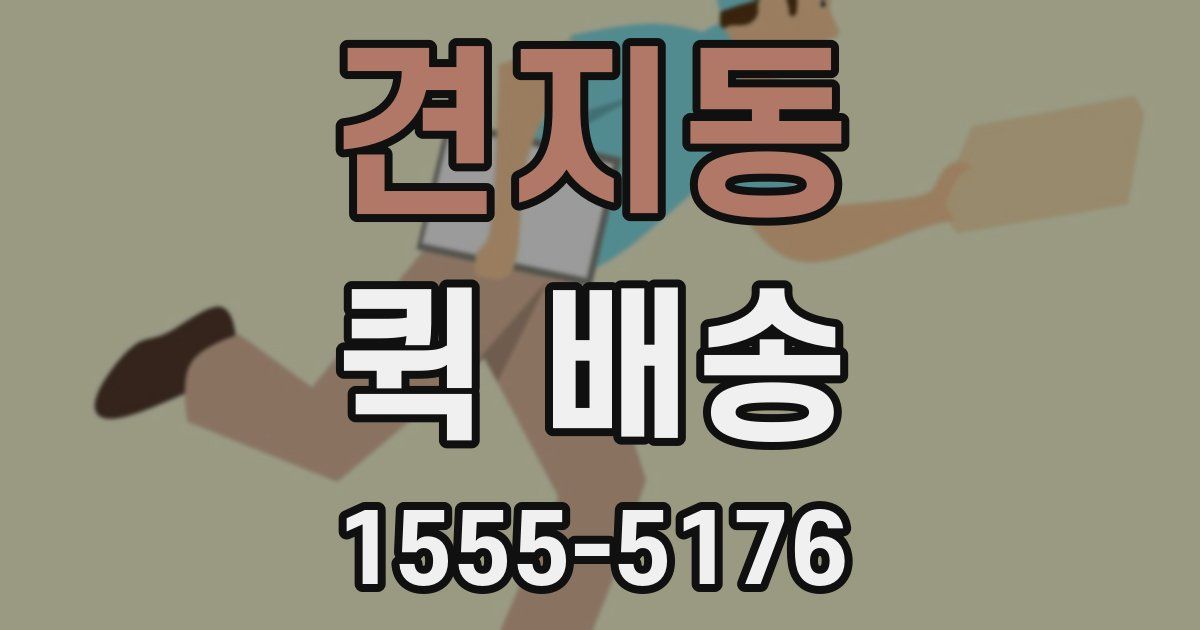 견지동 퀵 배송