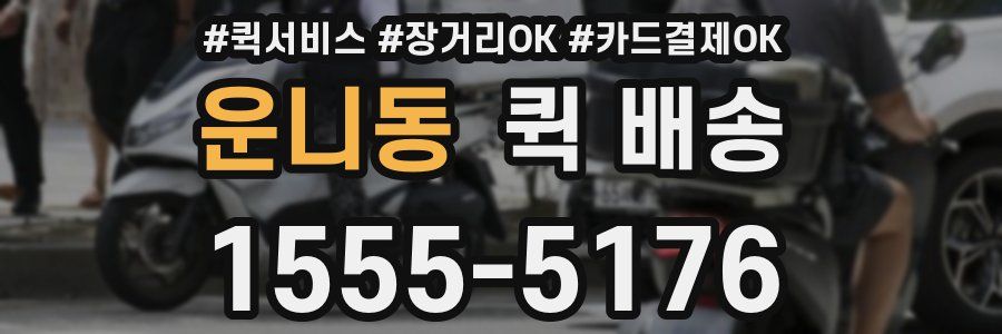 운니동 퀵 배송