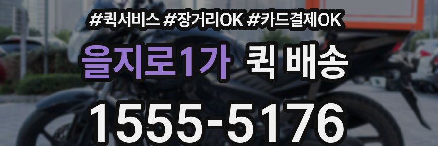 을지로1가 퀵 배송