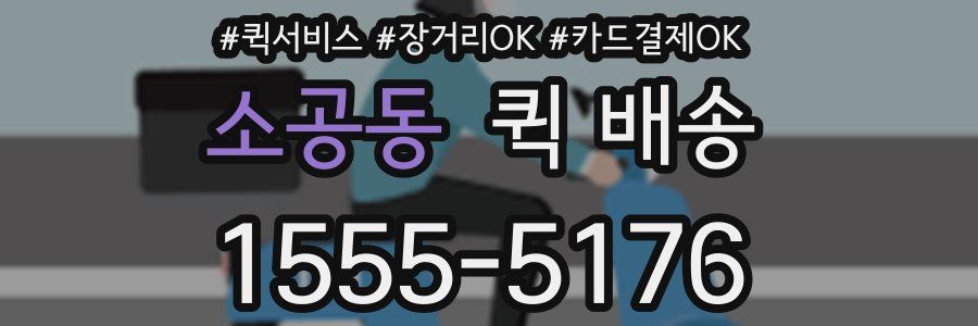 소공동 퀵 배송
