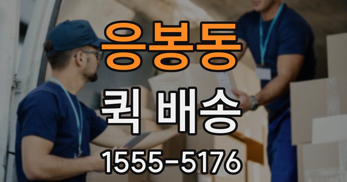 응봉동 퀵 배송