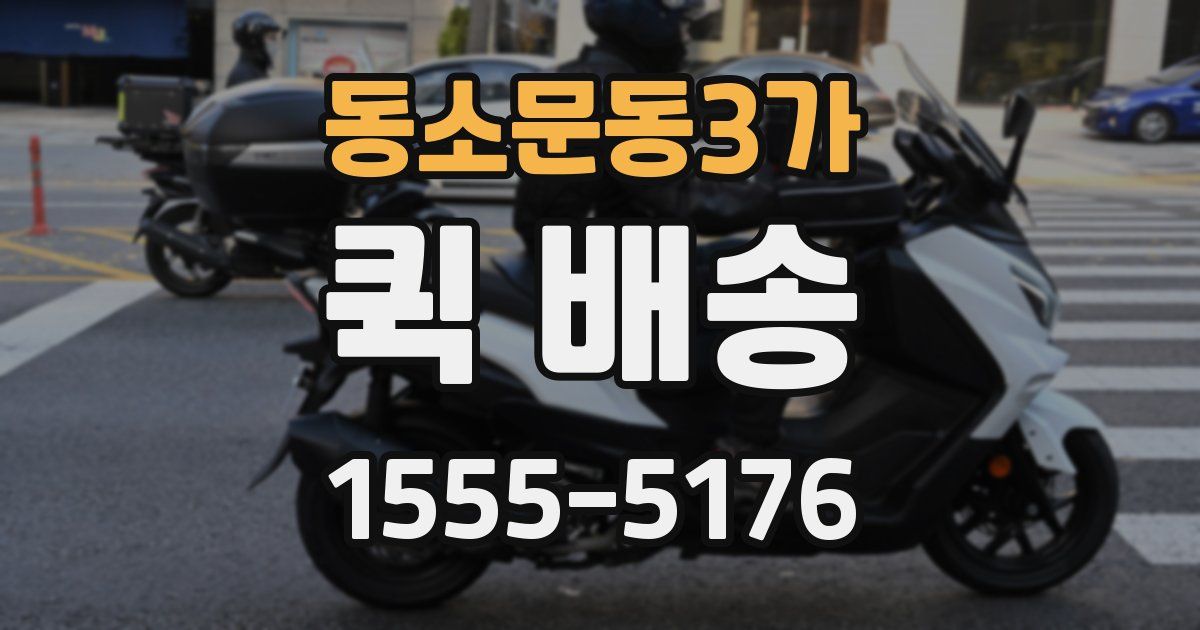 동소문동3가 퀵 배송