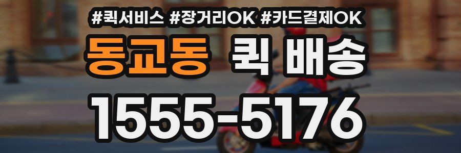 동교동 퀵 배송