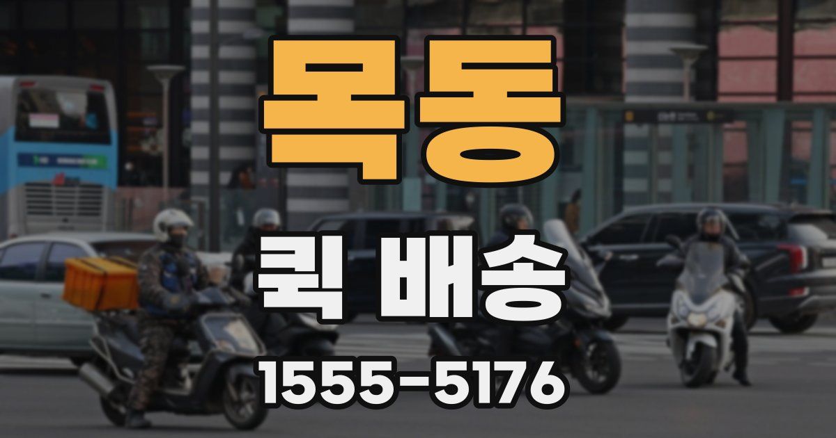 목동 퀵 배송