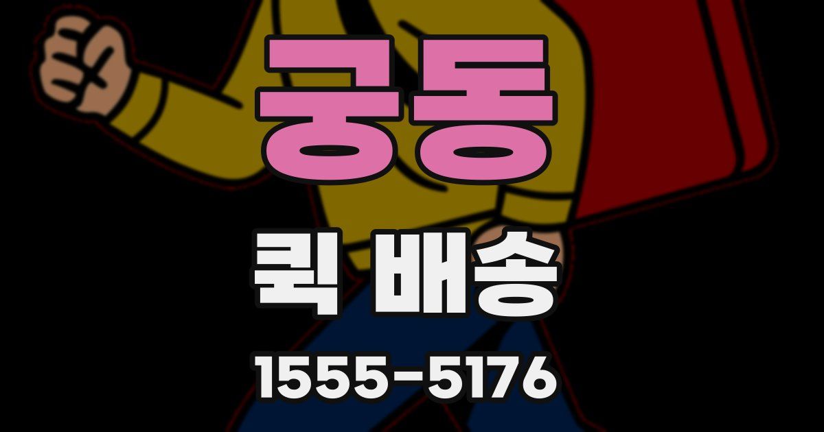 궁동 퀵 배송